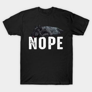 Urban Canine Carousel Schnauzer NOPE, Stylish Tee Collection T-Shirt